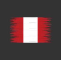 pennellata bandiera del Perù, bandiera nazionale vettore