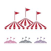 vettore del logo del circo