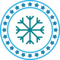Icona di fiocco di neve di vettore