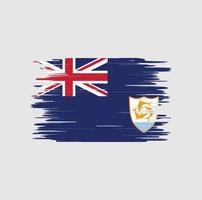 pennellata bandiera anguilla, bandiera nazionale vettore