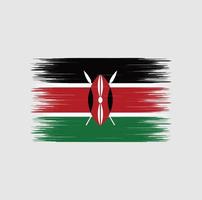 pennellata bandiera kenya, bandiera nazionale vettore