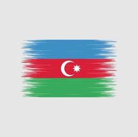 pennellata bandiera azerbaigiana, bandiera nazionale vettore