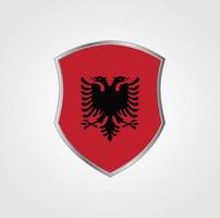 disegno della bandiera dell'albania vettore