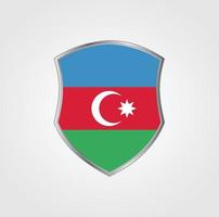 design della bandiera dell'azerbaigian vettore