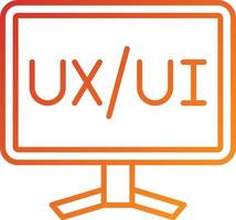 stile icona interfaccia ux vettore