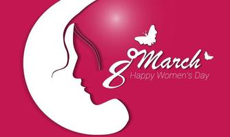8 marzo banner internazionale per la festa della donna felice