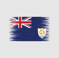 pennellata bandiera anguilla, bandiera nazionale vettore