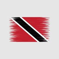 trinidad e tobago bandiera pennellata, bandiera nazionale vettore