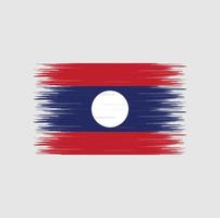 pennellata bandiera del laos, bandiera nazionale vettore