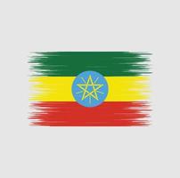 pennellata bandiera etiopia, bandiera nazionale vettore