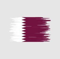 pennellata bandiera del qatar, bandiera nazionale vettore