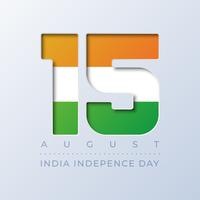India Independence Day 15 agosto sfondo vettore