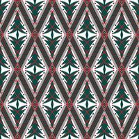 albero rosso verde su bianco. disegno tradizionale geometrico etnico orientale modello per sfondo, moquette, carta da parati, abbigliamento, confezionamento, batik, tessuto, illustrazione vettoriale stile ricamo