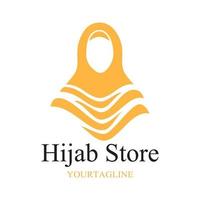 illustrazione grafica vettoriale logo di hijab alla moda