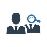 icona di reclutamento dei dipendenti, reclutamento, selezione vettore