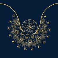 sfondo mandala di lusso con motivo arabesco dorato in stile orientale islamico arabo. mandala decorativo per stampa, poster, copertina, brochure, volantino, banner vettoriale nell'illustrazione