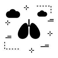 Icona di polmoni di vettore