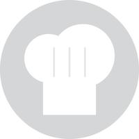 icona di tappo chef vettoriale