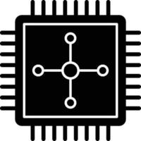 stile icona cpu vettore