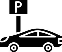 stile icona parcheggio vettore