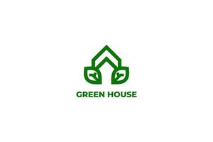 vettore di progettazione del logo della casa verde