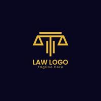 avvocato legale studio legale logo design template vector