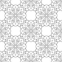 fantasia mezzitoni modello senza cuciture con mandala ornamentale. astratto rotondo punteggiato doodle fiore sfondo. cerchio geometrico floreale. illustrazione vettoriale. vettore