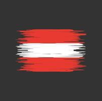 pennellata bandiera austria. bandiera nazionale vettore