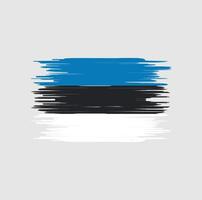 pennellata bandiera estonia. bandiera nazionale vettore