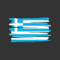 pennellate di bandiera della grecia vettore
