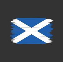 pennellata bandiera scozia. bandiera nazionale vettore