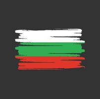 pennellate bandiera bulgaria vettore