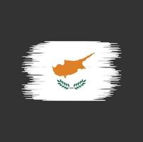 pennellata bandiera cipro. bandiera nazionale vettore