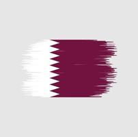 pennellata bandiera qatar. bandiera nazionale vettore