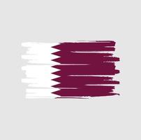 pennellate della bandiera del qatar vettore