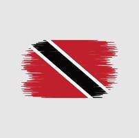 pennellata bandiera trinidad e tobago. bandiera nazionale vettore