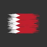 pennellata bandiera bahrain. bandiera nazionale vettore