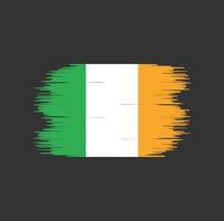 pennellata bandiera irlanda. bandiera nazionale vettore