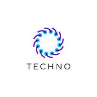 tech logo astratto piatto moderno vettore