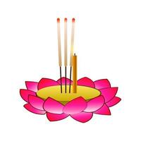 clip art di kratong con design cartoon vettore