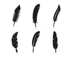 Feather penna scrivere segno logo modello app