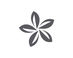 Modello di logo di progettazione dell&#39;illustrazione di vettore dell&#39;icona del fiore del gelsomino
