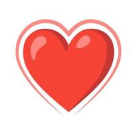 icona del cuore per messenger nei social network per st. San Valentino vettore