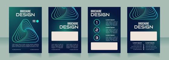 innovazioni con il design di una brochure in bianco vettore