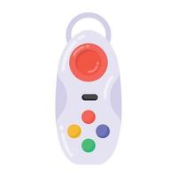 icona di stile piatto del controller di gioco vettore