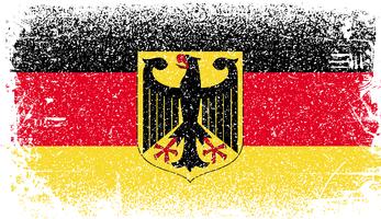 Bandiera del grunge di Germania vettore
