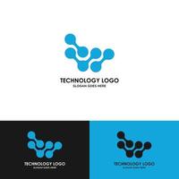design del logo tecnologico, modello di illustrazione vettoriale di disegni logo