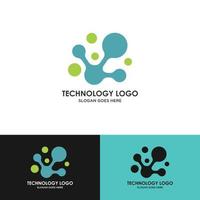 design del logo tecnologico, modello di illustrazione vettoriale di disegni logo