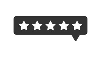 vettore feedback a 5 stelle valuta la soddisfazione del servizio. valutazione cinque stelle