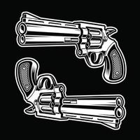 vettore pistola revolver